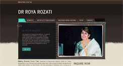 Desktop Screenshot of drroyarozati.com